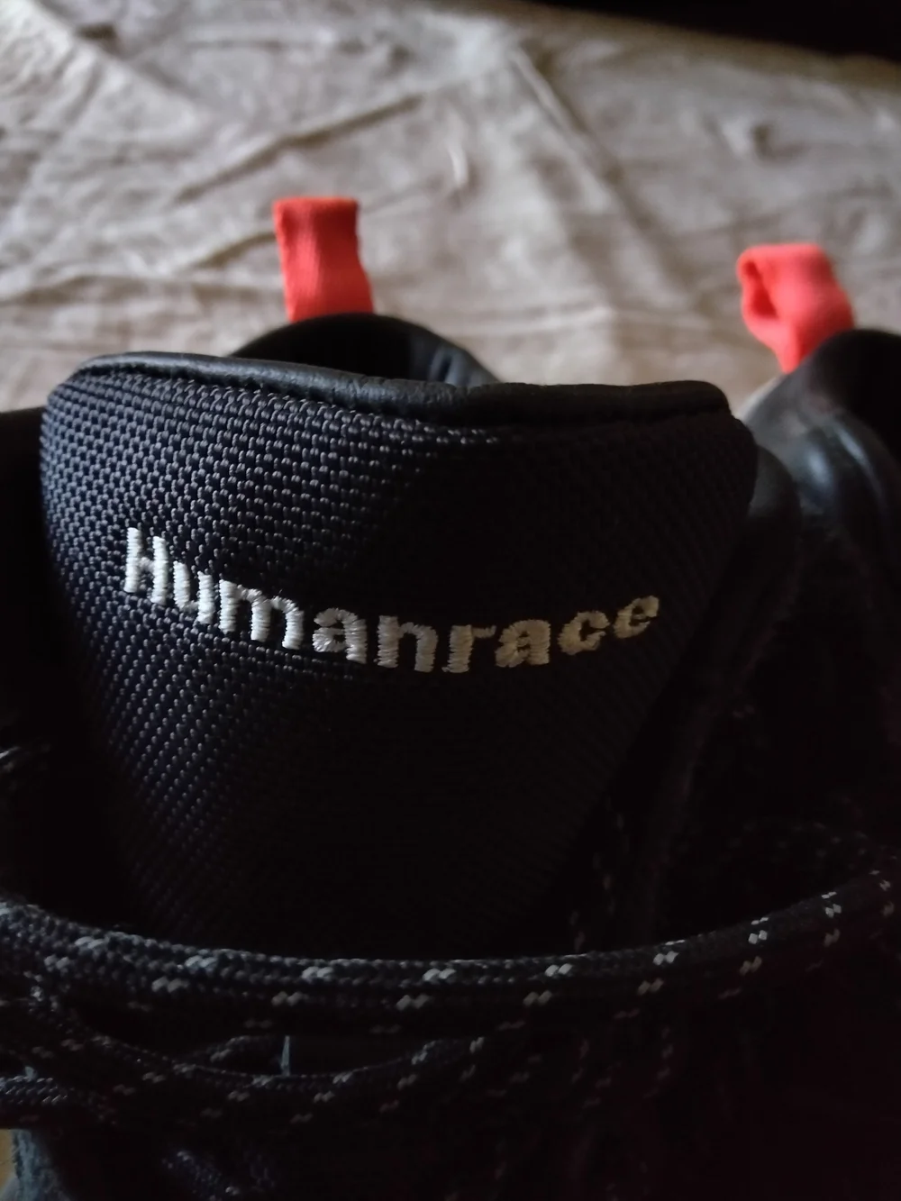 Adidas Humanrace Black Men's Trail Boots with Red Pull Tabs